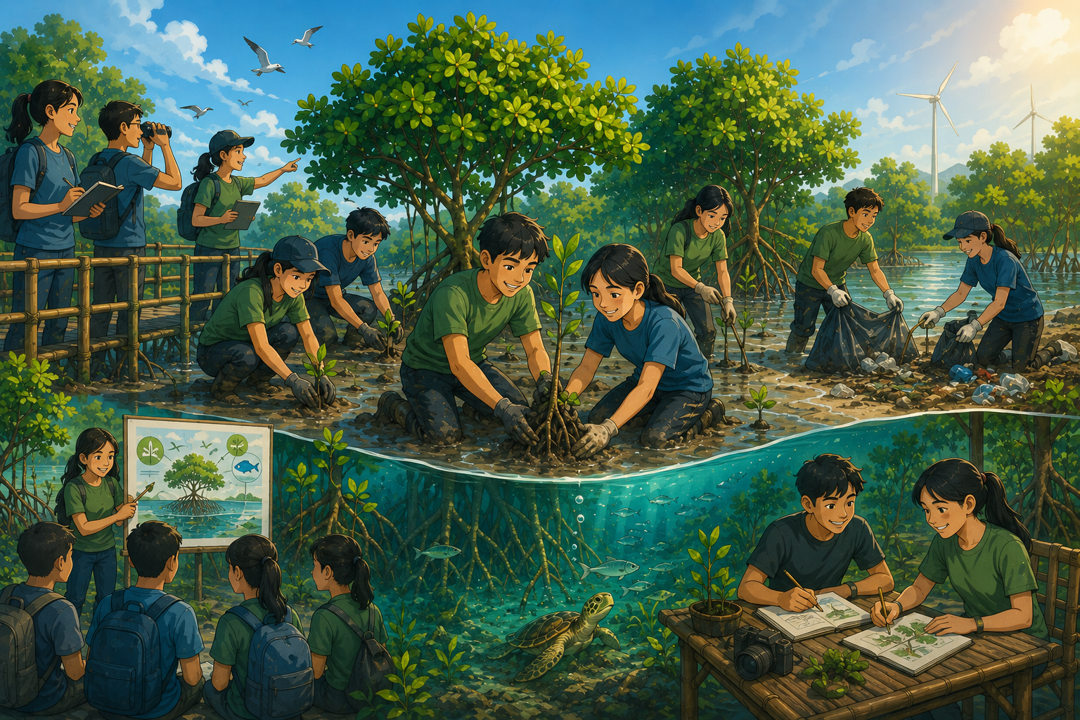 Libatkan Anak Muda Dalam Perlindungan dan Pengelolaan Mangrove Melalui Program KELANA