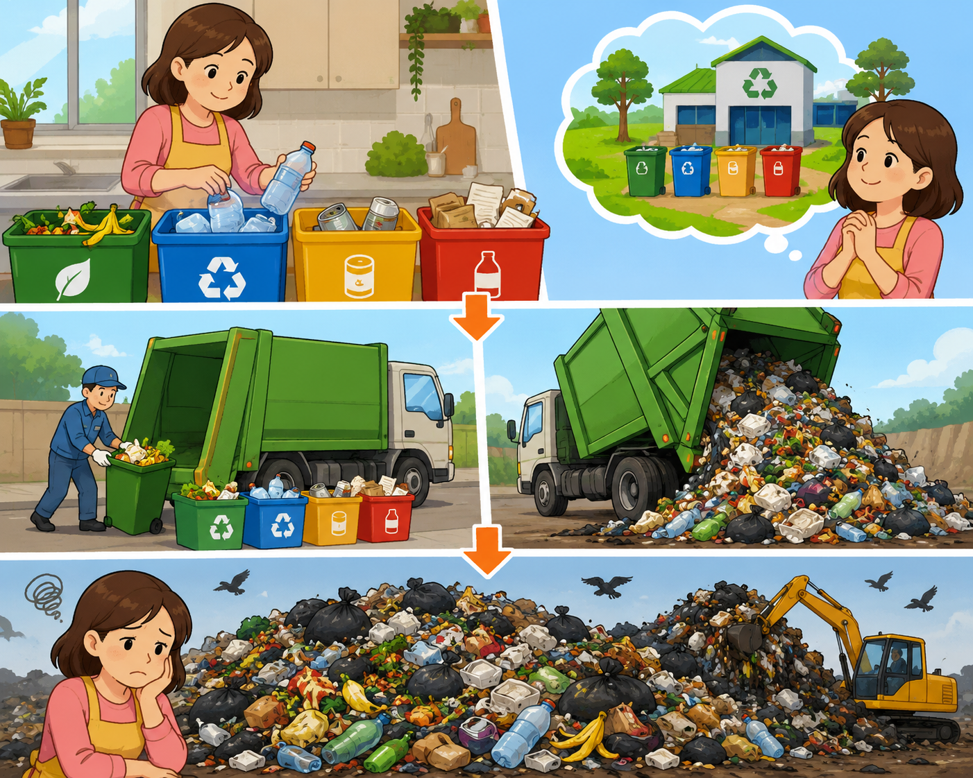 Kesia-siaan Pemilahan Sampah Rumah Tangga Tanpa Pengelolaan Sampah yang Tepat